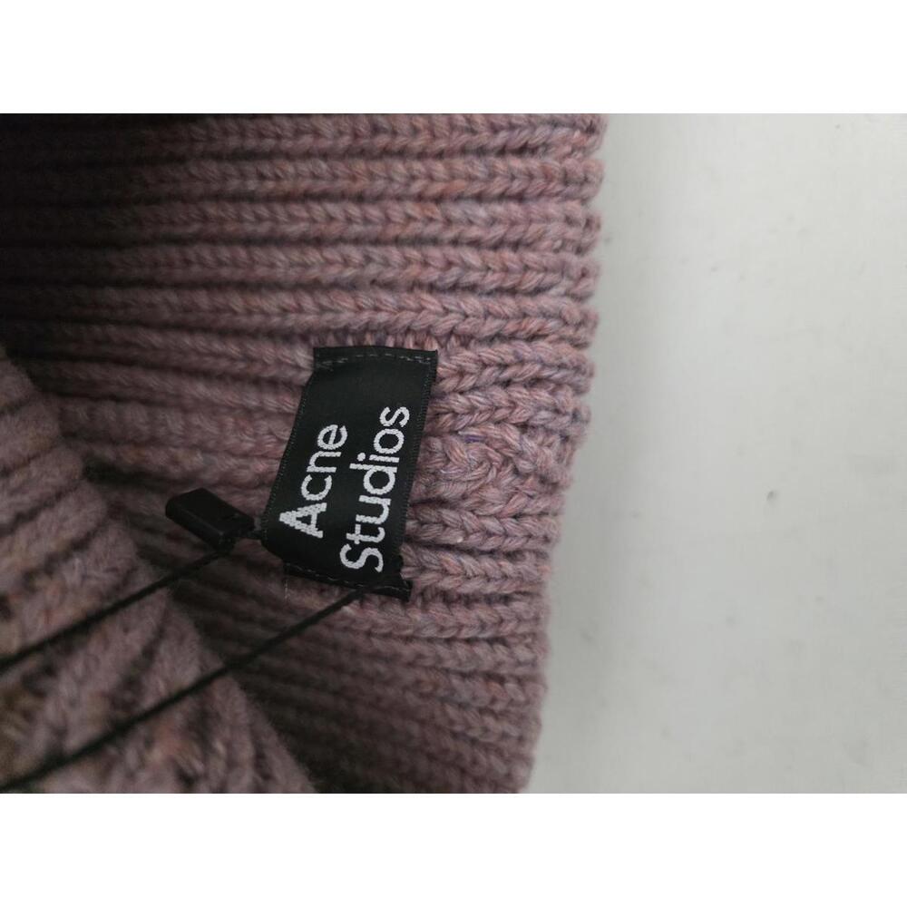 Acne Studios Pansy Beanie Big Face dusty Pink New With Tags - Picture 3 of 3